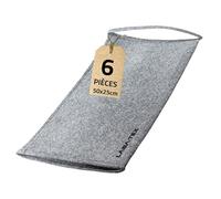 LABA-TEX - Tapis anti-inondation avec poignée, 6 pièces: 50 x 25 cm, Sacs sans sable activés à l'eau, Sécurise le porte et garage, capacité d'absorption de 5 l