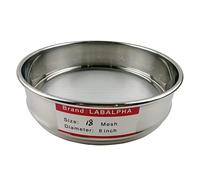 LABALPHA 18 tamis de laboratoire en maille, tamis de test en maille #18, 20,3 cm de diamètre, tissu métallique en acier inoxydable 304 (1 mm)