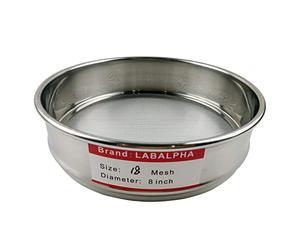 LABALPHA 18 tamis de laboratoire en maille, tamis de test en maille #18, 20,3 cm de diamètre, tissu métallique en acier inoxydable 304 (1 mm)