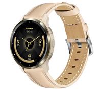 Laband Bracelet de montre en cuir véritable souple compatible avec Garmin Venu 3S 41 mm/Venu 4 41 mm/Venu 2S/Vivoactive 4S/Vivomove 3S/Forerunner 265S/Forerunner 255S, bracelet en cuir souple pour