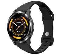 Laband Bracelet de montre fin en silicone compatible avec Garmin Vivoactive 6/5/3/3 Music/Forerunner 570 42 mm/165/55/645/245, bracelet de rechange fin et souple pour Venu/Venu Sq 2 pour homme et