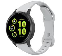 Laband Bracelet de montre fin en silicone compatible avec Garmin Vivoactive 6/5/3/3 Music/Forerunner 570 42 mm/165/55/645/245, bracelet de rechange fin et souple pour Venu/Venu Sq 2 pour homme et