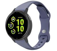 Laband Bracelet de montre fin en silicone compatible avec Garmin Vivoactive 6/5/3/3 Music/Forerunner 570 42 mm/165/55/645/245, bracelet de rechange fin et souple pour Venu/Venu Sq 2 pour homme et