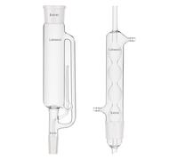 Labasics 500 ml Appareil D’extraction de Type Soxhlet, Borosilicate Glass 45/40 Soxhlet Extracteur avec Condenseur Allihn, Paquet de 2