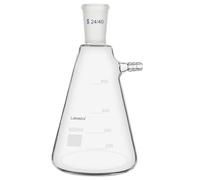 Labasics 500 ml Flacon de Filtration avec 24/40 Standard Conique Joint, Flacon de Filtration en Verre Borosilicate Haute Résistance, Col de Boulon avec Tubulure, Interface de Tuyau de 9 mm