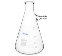 Labasics 500 ml Flacon Filtrant Mur Lourd Verre Borosilicaté Filtering Flask, Col Boulon avec Tubulation, 500 ml