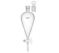 Labasics 500ml Ampoule à Décanter Conique en Verre Borosilicate avec Robinet en PTFE, Separatory Funnel Entonnoir Laboratoire - 500ml