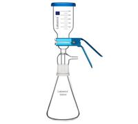 Labasics Appareil de Filtration Sous Vide, Verre Borosilicate, Plaque Filtrante à Noyau de Sable 10μm, Flask de Filtration 500 ml, avec Bécher Gradué 300 ml