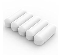 Labasics Barres D'agitation, 10 mm Recouvert de PTFE Barres D'agitation Magnétiques Agitateur de Laboratoire Blanc pour Agitateurs, 5 PK