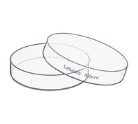 Labasics Boîte de Pétri avec Couvercle, Verre Borosilicate, Haute Transparence pour Utilisation en Laboratoire, Idéale pour les Expériences Scientifiques, Diamètre de 100 mm, Pack de 1