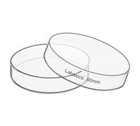 Labasics Boîte de Pétri avec Couvercle, Verre Borosilicate, Haute Transparence pour Utilisation en Laboratoire, Idéale pour les Expériences Scientifiques, Diamètre de 90 mm, Pack de 1
