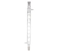 Labasics Borosilicate Verre Condenseur Allihn avec 24/40 Joint et 400mm Veste Longueur, Laboratoire Condenseur en Verre Glass Allihn Condenser