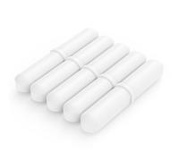 Labasics Ensemble de Barres Agitatrices Magnétiques - Lot de 5 Barres D'agitation de 50 mm Revêtues de PTFE pour Agitateurs de Laboratoire, Barres Agitatrices Blanches