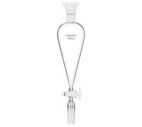 Labasics Entonnoir Séparateur Conique en Forme de Poire 250 ml avec Robinet PTFE, Verre Borosilicate Épais et Joints 24/40