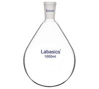 Labasics Flacon de Récupération en Verre Borosilicaté à Col Unique Flacon D'évaporateur Rotatif, avec Joint Extérieur 24/40, 1000 ml