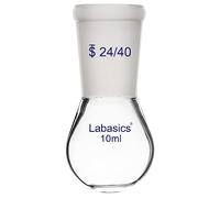 Labasics Flacon de Récupération en Verre Borosilicaté à Col Unique Flacon D'évaporateur Rotatif, avec Joint Extérieur 24/40, 10 ml