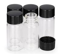 Labasics Flacons Échantillons en Verre Transparent avec Bouchon à Vis, Flacon pour Prélèvement Liquide Flacon Réactif avec Fermeture à Vis, 10 ml, Lot de 10