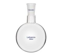 Labasics Verre 500ml RBF Fond Rond Ballon à Col Simple, Single Neck Round Bottom Flask avec Joint Extérieur Standard 24/40-500ml