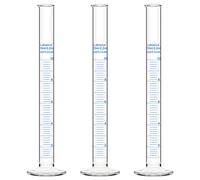 Labasics Verre Cylindre Gradué (3-Paquet) 10 ml, Graduated Cylindre en Verre Borosilicaté Cylinder de Mesure Éprouvettes Cylindriques