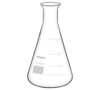 Labasics Verre Large Ouverture Erlenmeyer Fiole, Verre Borosilicaté Erlenmeyer Fiole avec Jante Robuste, Capacité de 1000 ml (Paquet de 1)