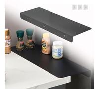 Labasuan Étagère de Rangement sans perçage pour Cuisine et Salle de Bain, idéale pour combler Les espaces Entre Le Plan de Travail et Le Mur. Empêche Les Objets(Black,15.75 * 7.87n)