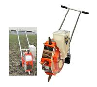 Labasuan Semoir Manuel à Pousser, Machine à Rouleau métallique, semoir de précision pour Jardin avec 8 Roues de semis, épandeur de graines pour pelouses, Outil de semis Durable(5 nozzles)
