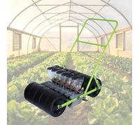 Labasuan Semoir Multi-Rangs pour Jardin, planteuse Manuelle de légumes, espacement des Rangs, espacement des Plants et Profondeur de semis réglables, semoir agricole d'extérieur(6-Wheel)