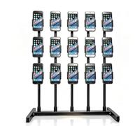 Labasuan Support de Bureau Ajustable pour Plusieurs Smartphones, Support de téléphone pour Streaming Multi-écrans, Support métallique Robuste pour Le Streaming Multi-comptes(15-Screens)