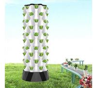 Labasuan Système de Culture hydroponique d'intérieur à 80 emplacements, Colonne de Culture hydroponique Intelligente avec Pompe à Eau, Culture Toute l'année grâce à sa Conception