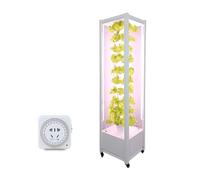 Labasuan Tour de Culture hydroponique avec éclairage LED, système Vertical Mobile d'intérieur pour 50 Plantes, kit de Culture Hors-Sol Compact pour Herbes aromatiques, légumes et Fruits
