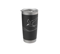 Labbe Linéaire Observateur d'Oiseaux Gobelet isotherme en acier inoxydable double paroi