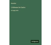 L'Abbesse De Castro: in large print