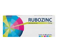 Labcatal Rubozinc Gluconate De Zinc 60 Gélules 15mg