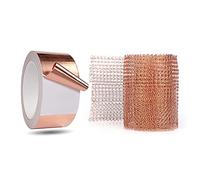 LaBeauté Lot de 2 rubans de cuivre - 50 mm x 30 m - Tissu de cuivre - Film de cuivre - Ruban autocollant - Protection contre les limaces et les escargots - Lutte contre les parasites