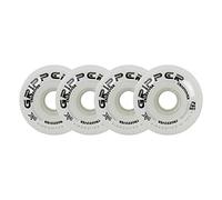 Labeda Lot de 4 Roues de Hockey à roulettes Souples 76A Blanc 76 mm