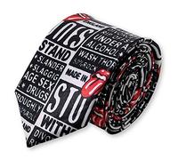 LABEL-CRAVATE Cravate slim 'Rock'n'Roll Attitude' Noir Homme