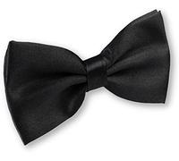 Label-Cravate Nœud papillon en satin pour homme, déjà noué, Accessoire élégant (noir)