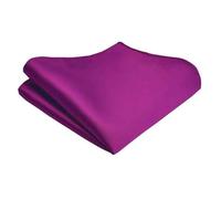 LABEL-CRAVATE Pochette costume homme satin prune fuchsia - Mouchoir de poche violet rose pour mariage, soirée, cérémonie - Accessoire costume 21 x 21 cm