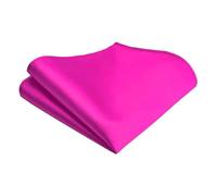LABEL-CRAVATE Pochette de costume satin fuchsia - Mouchoir de poche rose vif homme - Accessoire de cérémonie, mariage ou soirée - Format 21x21 cm avec finitions main