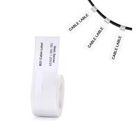 Label Maker Tape Compatible with B21/B1/B3S,Cable Label Printer Paper,Waterproof,Anti-Oil,Scratch Resistant,for White Cable,25x38mm,100Pcs