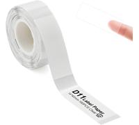 Label Maker Tape for D11/D110/D101 Printer,1 Roll Waterproof Adhesive Labeling Refill Paper for Niimbot D11 Serises Printer,14x40 mm (Transparent)