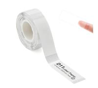 Label Maker Tape for D11/D110/D101 Printer, 1 Roll Waterproof Adhesive Labeling Refill Paper for Niimbot D11 Serises Printer, 14 x 40 mm (Transparent)