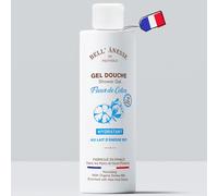 Label Provence Nature Gel douche Fleur de Coton au lait d'ânesse bio 250 ml. Fabriqué en France. Convient à tous types de