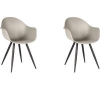 LABEL51 - Chaise de salle à manger Luca - 58x54x85cm - couleur sable