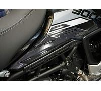labelbike - 2 Autocollants 3D latéral Moto Réservoir Protection et Décoration en Résine Compatible avec Triumph Tiger 900 Rally - Couleur Noir Carbon Gris