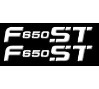labelbike - 2 Autocollants 3D Moto Écrit F650ST en Résine Compatible avec BMW F 650 St