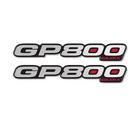 labelbike - 2 Autocollants 3D Moto Scooter Écrit GP 800 Gilera en Résine Compatible avec GILERA GP800