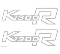 labelbike - 2 Autocollants de réservoir Moto compatibles avec BMW K1300R K1300 Couleur Argent et Dimensions 14x4 cm