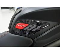 labelbike - 2 Autocollants Protections latérales de réservoir Moto 3D compatibles avec Triumph Speed Triple 2016-2020 Rouge