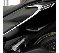 labelbike - 2 Autocollants Stickers Gel 3D Protection Coins Codon Scooter Compatible Yamaha Tmax 560 à partir de 2020 - Carbone Argent